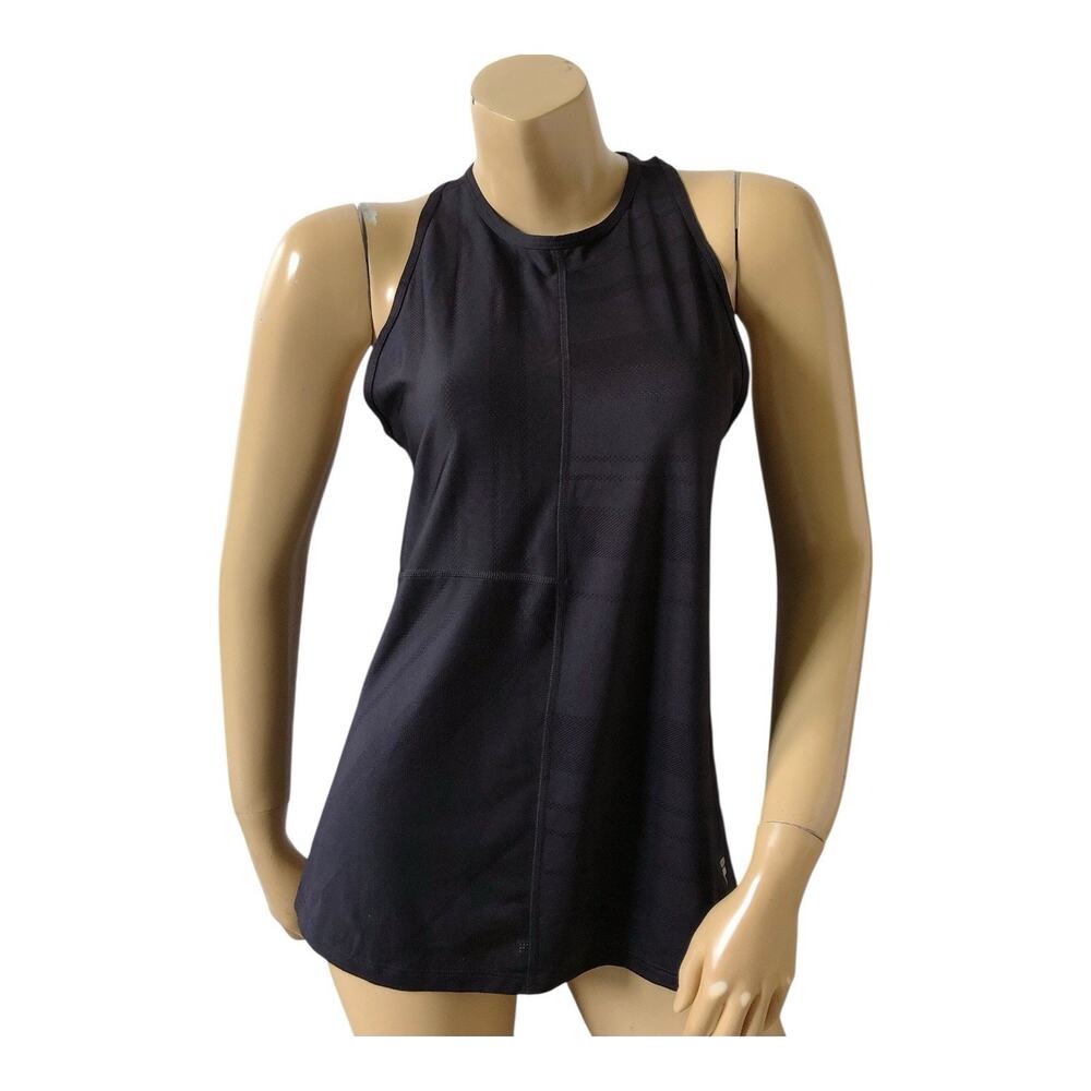 Fila Sport Tank Top Womens Small Black Racerback Athletic Stretch Workout Yoga